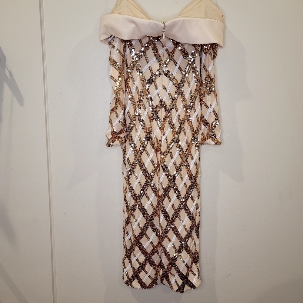 Dress the population sequin off the shoulders' dress size XS - Picture 4 of 14